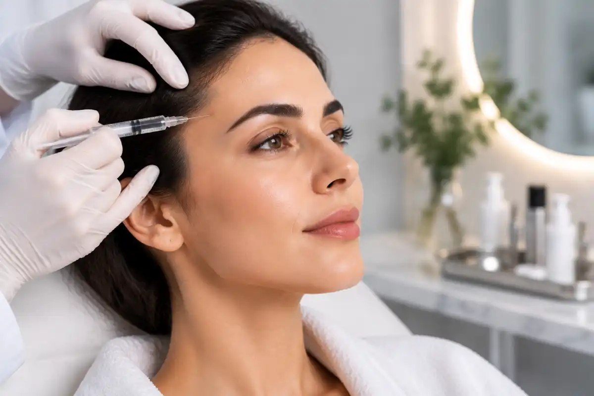 فیلر شقیقه و رفع گودی شقیقه