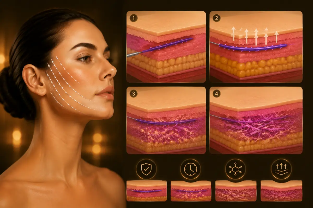 The most important benefits of a facelift with Silhouette thread
