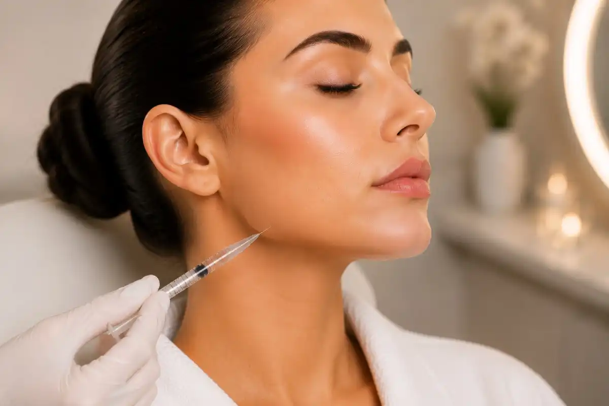 Comparison table of the effects of jaw fillers on various areas of the face.